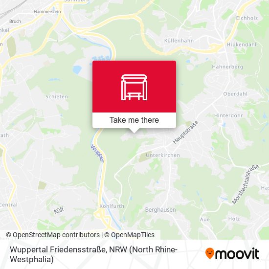 Wuppertal Friedensstraße map