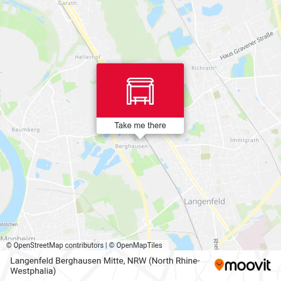 Langenfeld Berghausen Mitte map