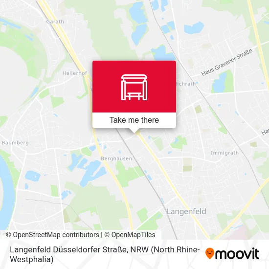 Карта Langenfeld Düsseldorfer Straße