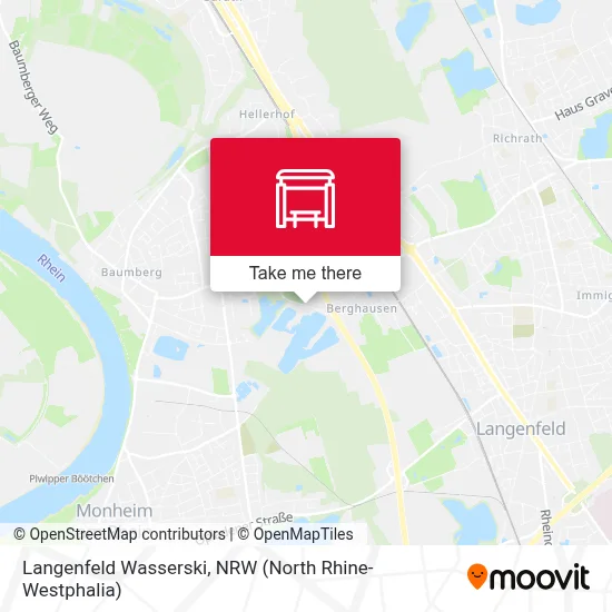 Langenfeld Wasserski map