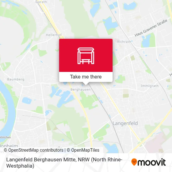 Langenfeld Berghausen Mitte map