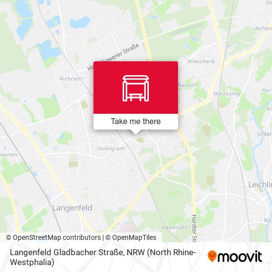 Langenfeld Gladbacher Straße map
