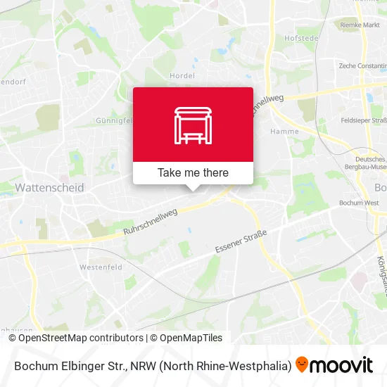Bochum Elbinger Str. map
