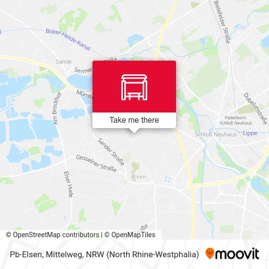 Pb-Elsen, Mittelweg map