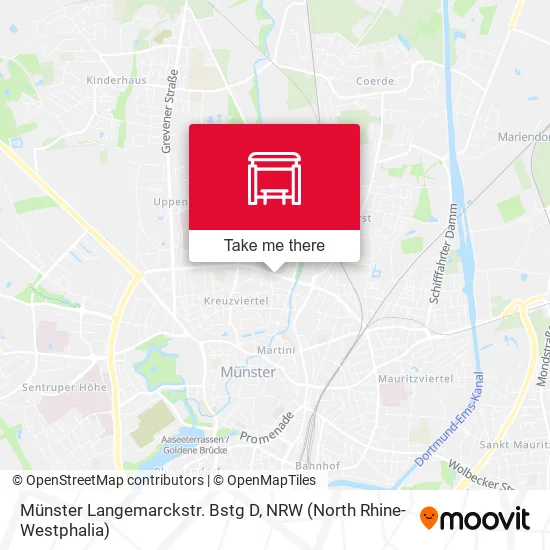 Карта Münster Langemarckstr. Bstg D