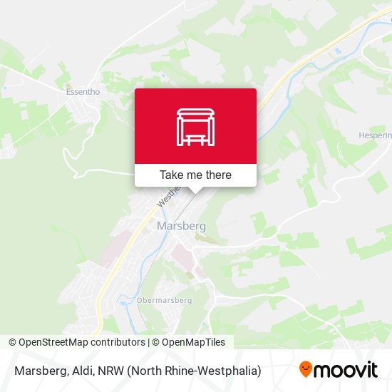 Marsberg, Aldi map