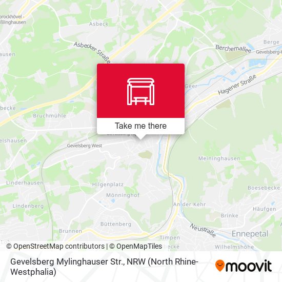 Gevelsberg Mylinghauser Str. map