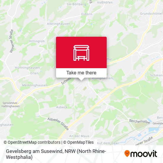 Gevelsberg am Susewind map