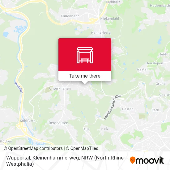 Wuppertal, Kleinenhammerweg map