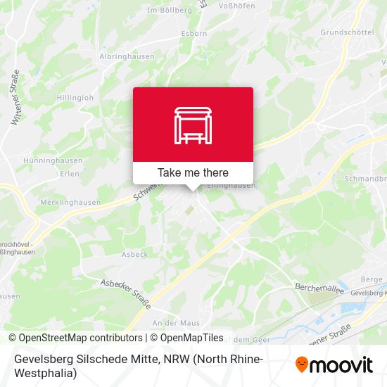 Gevelsberg Silschede Mitte map