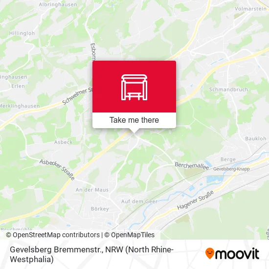 Карта Gevelsberg Bremmenstr.
