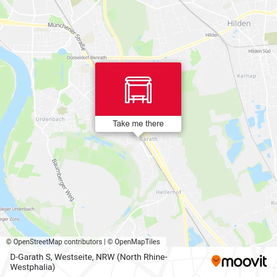 D-Garath S, Westseite map