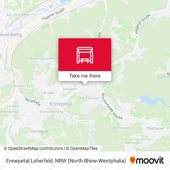Ennepetal Loherfeld map