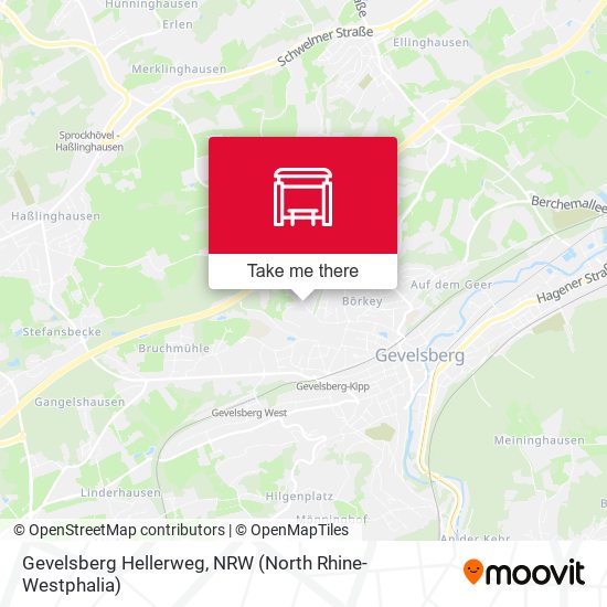 Gevelsberg Hellerweg map