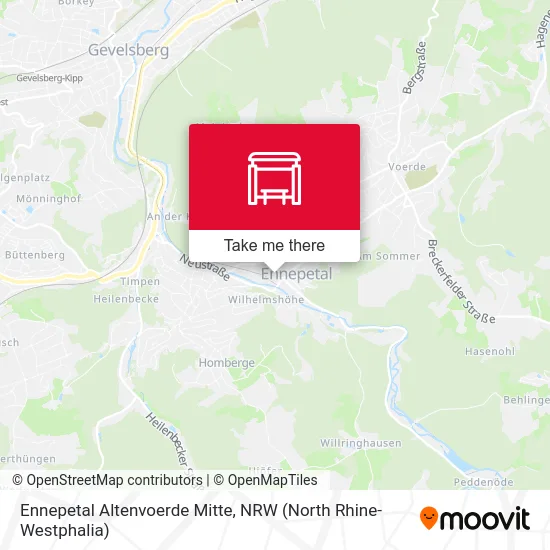 Ennepetal Altenvoerde Mitte map