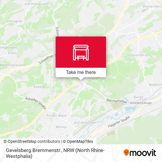 Карта Gevelsberg Bremmenstr.