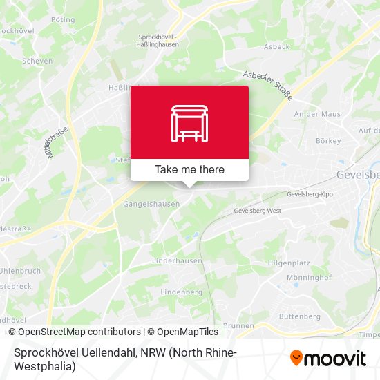 Sprockhövel  Uellendahl map