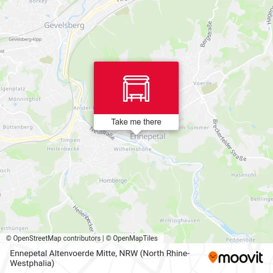 Ennepetal Altenvoerde Mitte map