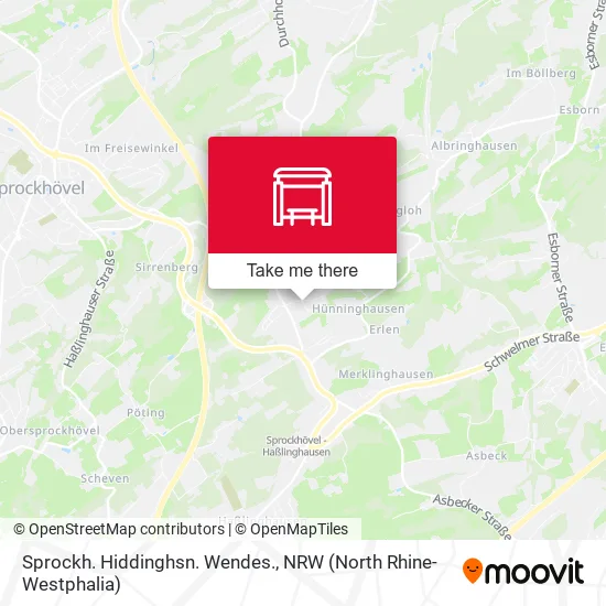 Карта Sprockh. Hiddinghsn. Wendes.