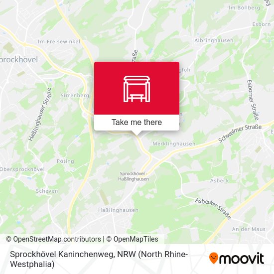 Sprockhövel Kaninchenweg map