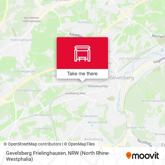 Карта Gevelsberg Frielinghausen