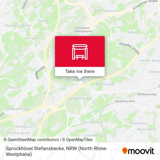 Sprockhövel Stefansbecke map