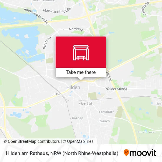 Hilden am Rathaus map