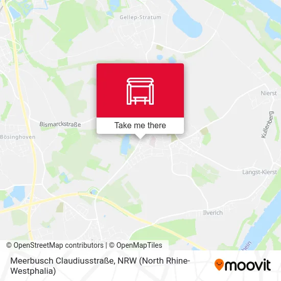 Карта Meerbusch Claudiusstraße