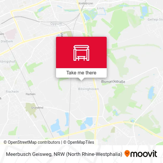 Meerbusch Geisweg map