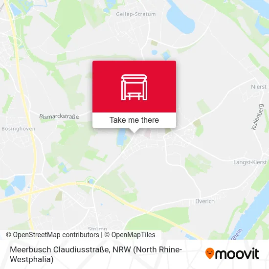 Карта Meerbusch Claudiusstraße