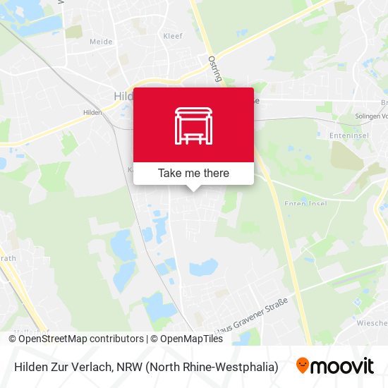 Карта Hilden Zur Verlach