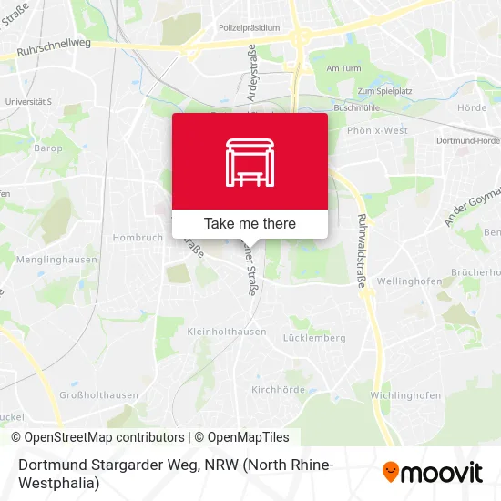 Dortmund Stargarder Weg map