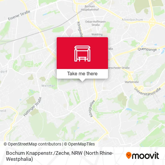 Карта Bochum Knappenstr./Zeche