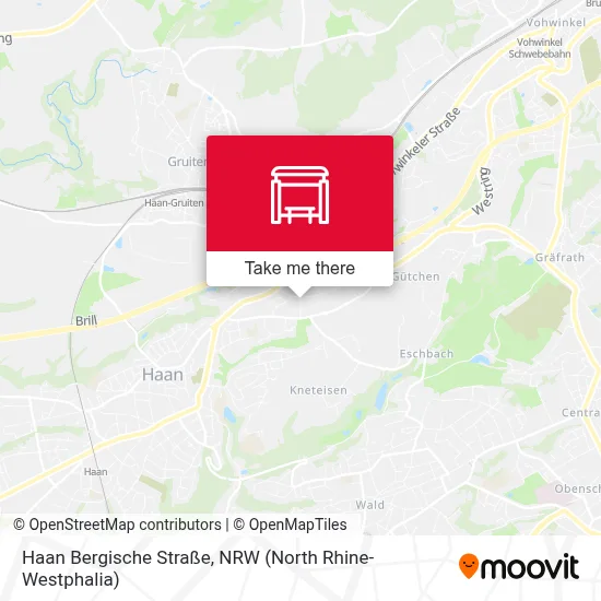Haan Bergische Straße map