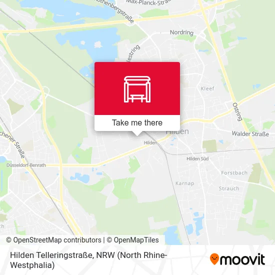 Hilden Telleringstraße map