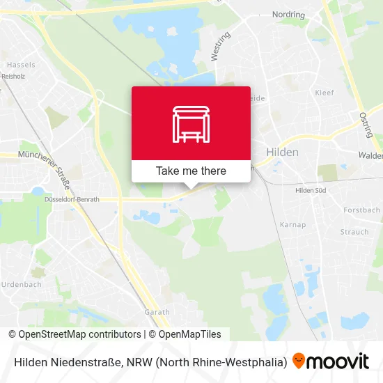 Hilden Niedenstraße map