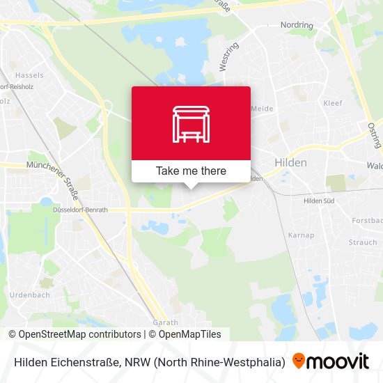 Hilden Eichenstraße map