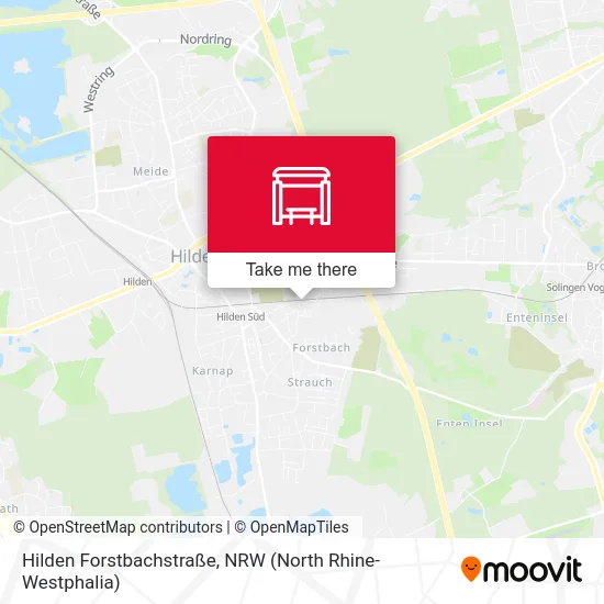 Hilden Forstbachstraße map