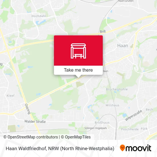 Haan Waldfriedhof map