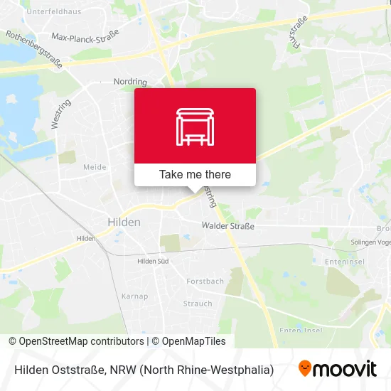 Hilden Oststraße map