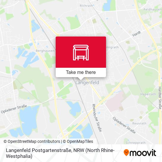 Langenfeld Postgartenstraße map