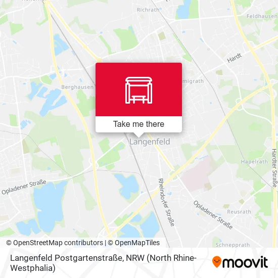 Карта Langenfeld Postgartenstraße