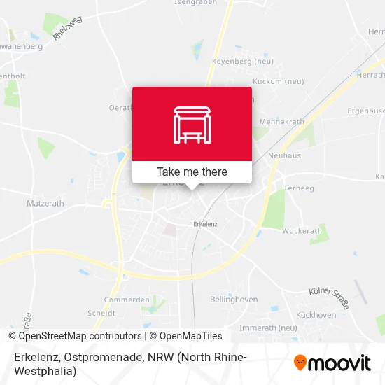 Erkelenz, Ostpromenade map