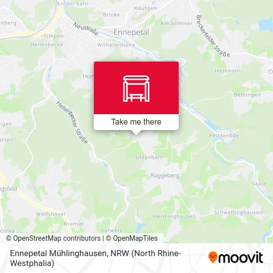 Карта Ennepetal Mühlinghausen