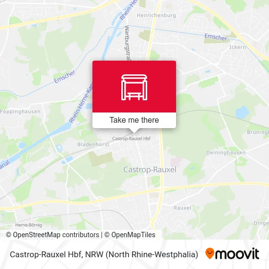 Castrop-Rauxel Hbf map