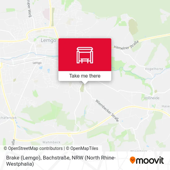 Brake (Lemgo), Bachstraße map