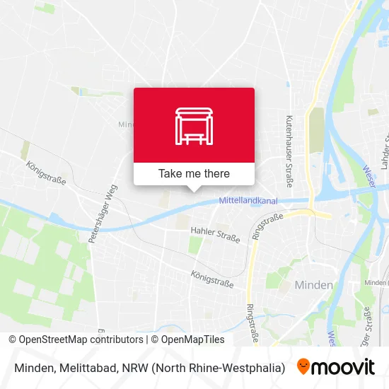 Minden, Melittabad map