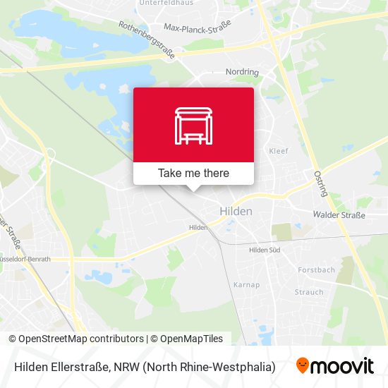 Hilden Ellerstraße map