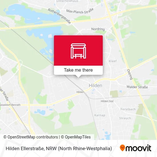 Hilden Ellerstraße map