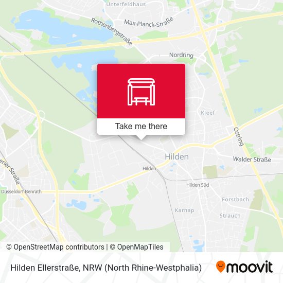 Hilden Ellerstraße map